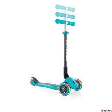 Самокат Трехколесный Globber PRIMO LIGHTS Голубой