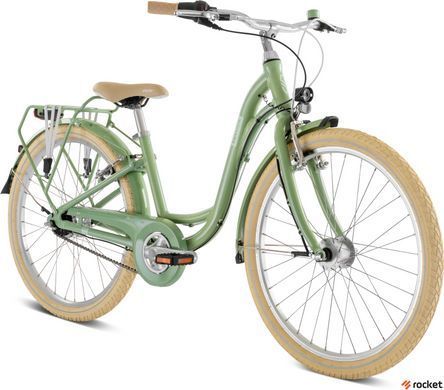 Велосипед дитячий від 8 років Puky SKYRIDE Classic Retro 24" Green