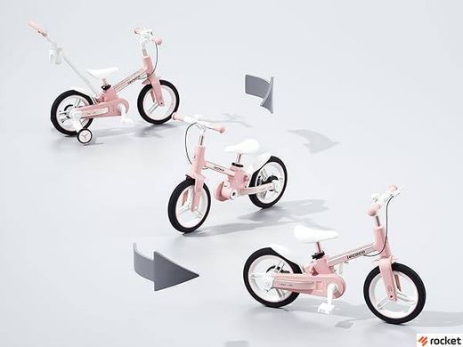 Дитячий велосипед від 3 років трансформер Lecoco Strider 12" Pink