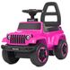 Машинка-каталка толокар Jeep Розовая
