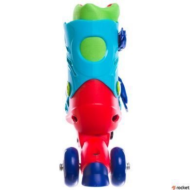 Роликовые коньки раздвижные детские Zelart YX-0153 (изменен. полож. колес, XS, цвета в ассортименте)