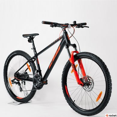 Гірський велосипед KTM CHICAGO 272 27.5 " рама M / 43, чорний матовий (Помаранчевий), 2022
