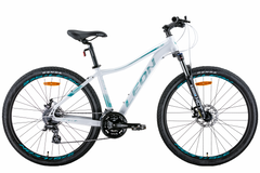 Дорослий велосипед 27.5" Leon XC-LADY AM Hydraulic lock out DD 2022 (білий з бірюзовим)