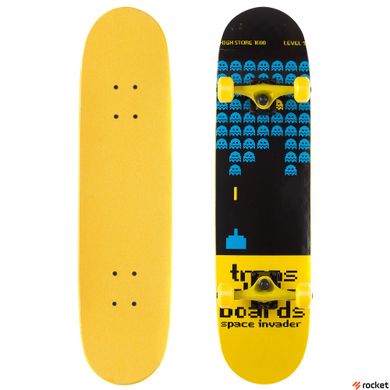 Скейтборд Space Invader Yellow