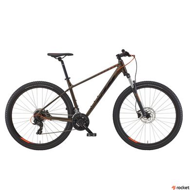Взрослый велосипед KTM CHICAGO 292 29" рама M/43, темно-зеленый (черно-оранжевый), 2022