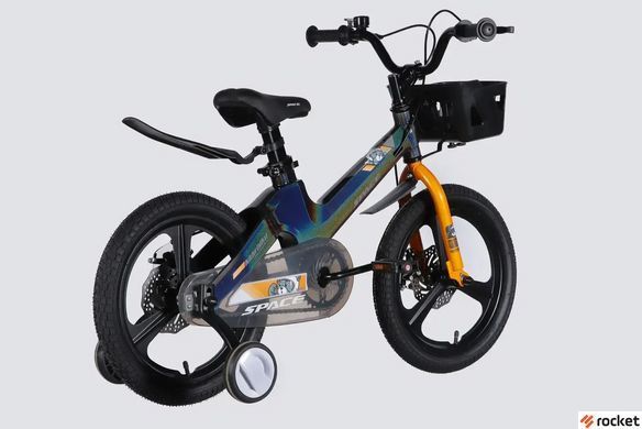 Велосипед від 4 років дитячий MG 16" SPACE KID MOON DD рама-9" хамелеон 2026