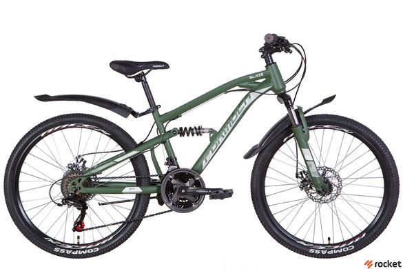Гірський велосипед 24" Formula BLAZE AM2 DD 2022 (темно-зелений (м))