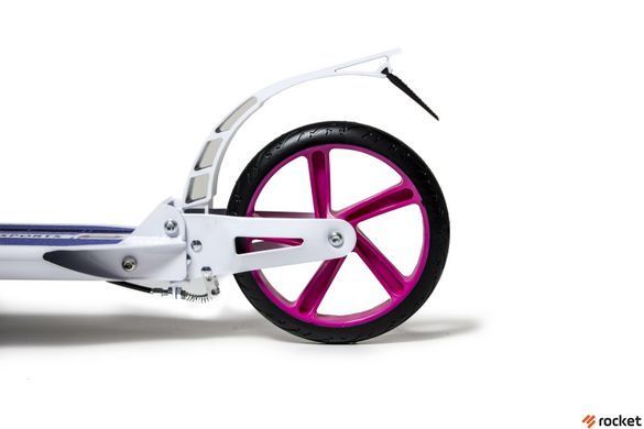 Самокат двухколесный Scale Sports SS-10 белый с ручным тормозом, Белый