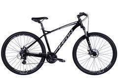 Горный велосипед AL 29" Leon TN-90 DD рама-20" черный с серым 2024