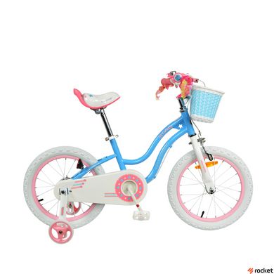 Велосипед дитячий від 4 років RoyalBaby STAR GIRL 16", OFFICIAL UA, синій