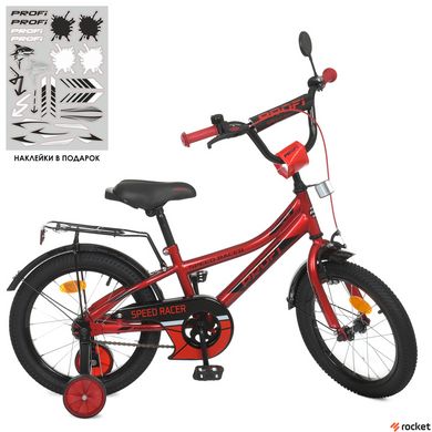 Детский велосипед от 2 лет Profi Speed racer 12" Красный