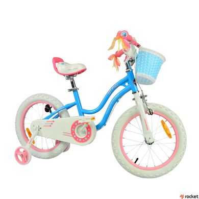 Велосипед дитячий від 4 років RoyalBaby STAR GIRL 16", OFFICIAL UA, синій