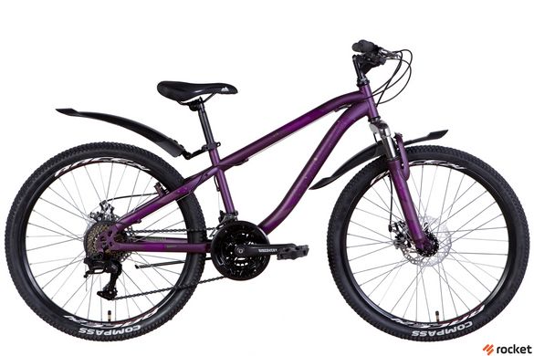 Велосипед 24" Discovery FLINT AM DD 2022 (темно-фиолетовый (м))