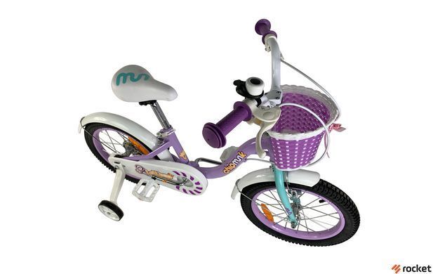 Велосипед дитячий від 4 років RoyalBaby Chipmunk MM Girls 16", OFFICIAL UA, фіолетовий