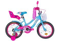 Велосипед детский Formula Flower Premium 16д. Голубой