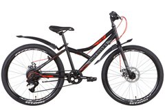 Велосипед 24" Discovery FLINT DD 2022 (черно-серо-красный (м))