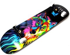 Скейтборд деревянный Fish Skateboard wolf купить
