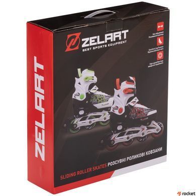 Роликові ковзани дитячі розсувні Zel art Z-2916 (PL, PVC, колесо PU, алюм. рама, кольори в асортименті)