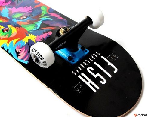 Скейтборд дерев&#39;яний Fish Skateboard wolf купити