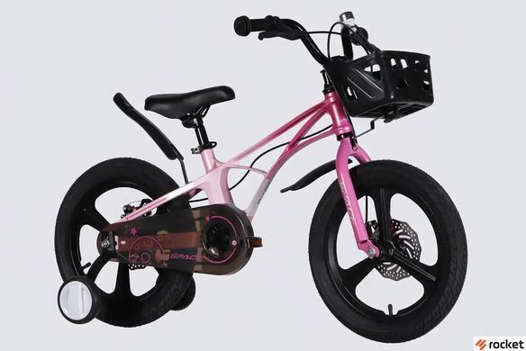 Велосипед от 4 лет детский MG 16" SPACE KID ANDROMEDA DD рама-9" розово-малиновый 2026