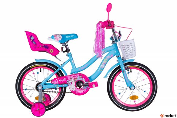 Велосипед Детский от 4 лет Formula Flower Premium 16д. Голубой