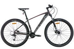 Дорослий велосипед 29" Leon TN-70 AM Hydraulic lock out HDD 2022 (графітовий з чорним та червоним (м))