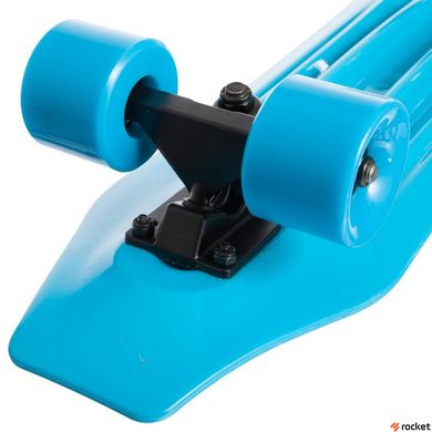Скейтборд пластиковий FISH Duckbill Shark Чорний, Блакитний