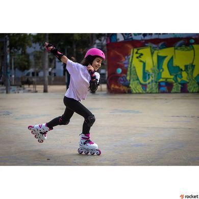 Роликовые коньки детские Rollerblade Fury Combo 2023 white-pink 33-38