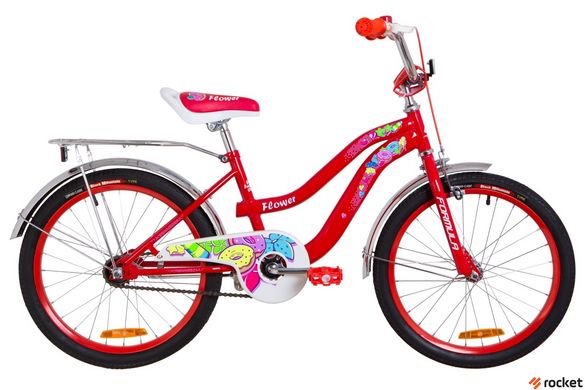Велосипед Детский FORMULA FLOWER 20д. Красный, Красный