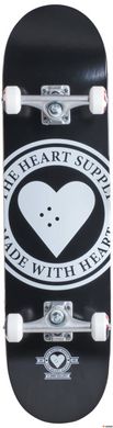 Скейтборд трюковой Heart Supply Logo Badge Black, Черный