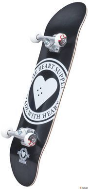 Скейтборд трюковой Heart Supply Logo Badge Black, Черный
