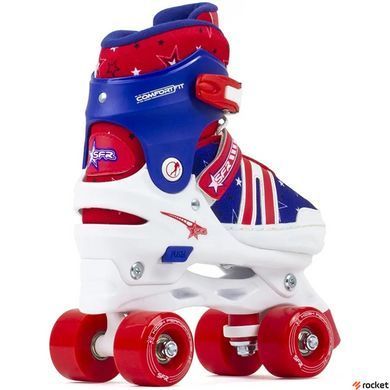 Ролики квады детские Spectra blue-red 33-37