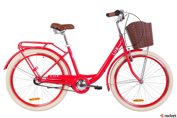 Городской велосипед Dorozhnik LUX PH 26д. Красный