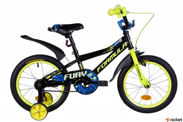 Велосипед Детский от 4 лет Formula Fury 16д. Черный