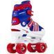 Ролики квады детские Spectra blue-red 33-37