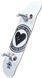 Скейтборд трюковий Heart Supply Logo Badge White, Білий