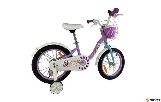 Велосипед дитячий від 5 років RoyalBaby Chipmunk MM Girls 18", OFFICIAL UA, фіолетовий