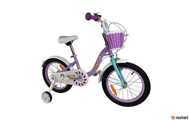 Велосипед дитячий від 5 років RoyalBaby Chipmunk MM Girls 18", OFFICIAL UA, фіолетовий