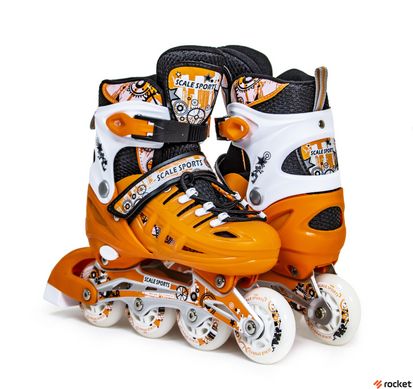 Роликовые коньки Scale Sports LF 905 Оранжевые 29-33