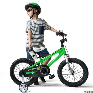 Велосипед детский от 4 лет RoyalBaby FREESTYLE 16", OFFICIAL UA, зеленый