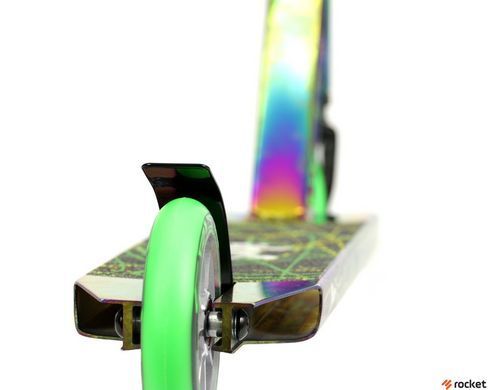 Трюковой самокат Crisp Scooters Surge Chrome Black, Зелёный