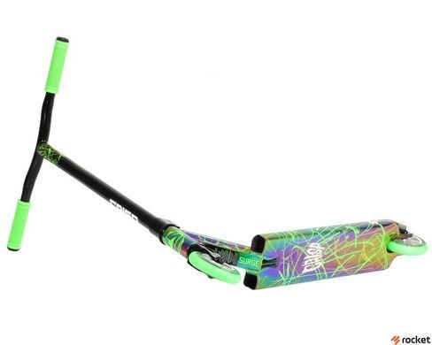 Трюковой самокат Crisp Scooters Surge Chrome Black, Зелёный