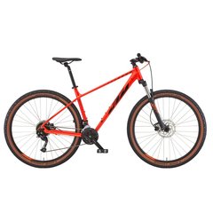 Взрослый велосипед KTM CHICAGO 271 27.5" рама M/43, оранжевый (черный), 2022