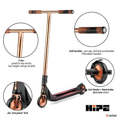 Самокат трюковый Hipe H9 Black/Chrome
