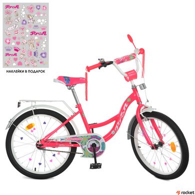 Дитячий велосипед від 6 років Profi Blossom 20" Crimson