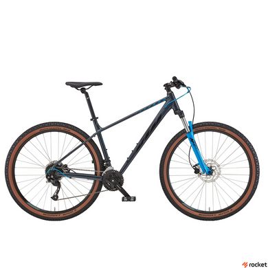 Горный велосипед KTM CHICAGO 291 29" рама XL/53, серый (черно-голубой), 2022