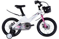 Велосипед от 5 лет детский MG 16" SPACE KID MOON DD рама-9" белый 2025