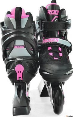 Роликовые коньки Roces MOODY 5.0 GIRL /черно-розовый/ 30-35