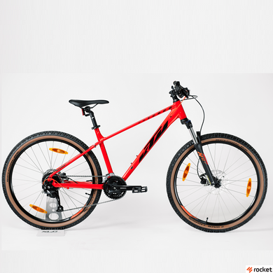 Взрослый велосипед KTM CHICAGO 271 27.5" рама S/38, оранжевый (черный), 2022