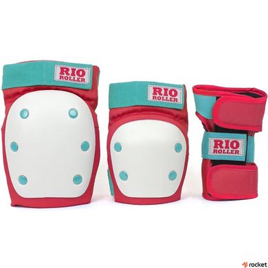 Набір для катання Rio Roller Triple Pad Set red-mint S